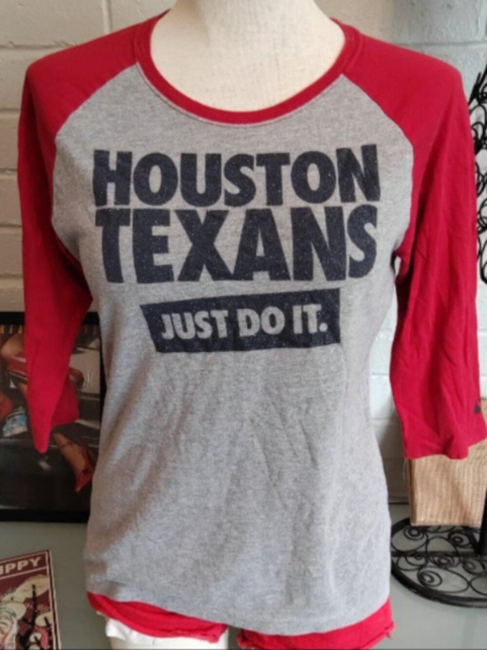 Women's Houston Texans Baseball Shirt